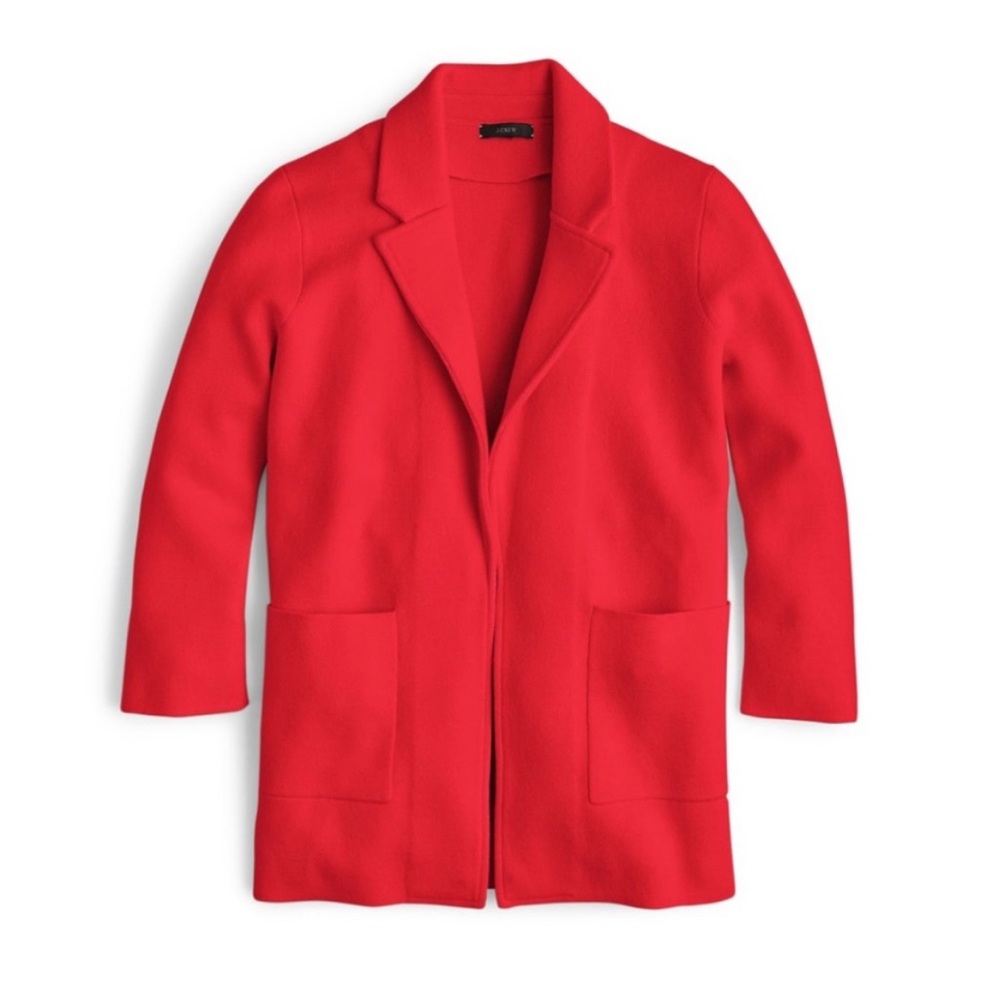 J.Crew Eloise Sweater Blazer — Red, Size Small